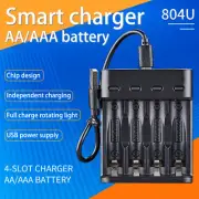 Intelligent Battery Charger 4 Slot For AA AAA NI-MH Rechargeable Batteries Box