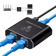 RJ45 Ethernet Splitter 1000Mbps Ethernet Splitter 1 to 2，Network Splitter wit...