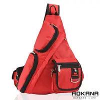 在飛比找PChome24h購物優惠-AOKANA奧卡納 輕量防潑水護脊紓壓機能單肩背包(亮彩紅)