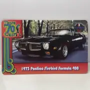CARD ONLY: Johnny Lightning Trading Card 1973 Pontiac Firebird Formula 400