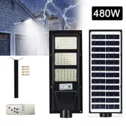 Solar Street LED Light Radar Sensor Remote Outdoor Garden Yard Flood Wall Lamp 480W
