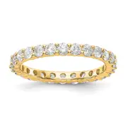 1.50 Ct. Natural Diamond Womens Eternity Wedding Band Ring in 14k Yellow Gold