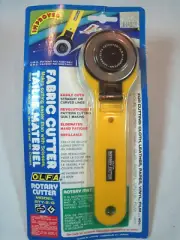 Olfa RTY-2/G 45mm Rotary Cutter for Cloth, Leather, Paper, Vinyl - Made in Japan