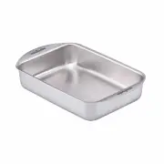 Essteele Clad Ovenware Stainless Steel Medium Roasting Pan 25cm x 17.5cm x 5.5cm - Best, Luxury Cookware - Made in Italy