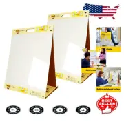 2-Pack Portable Easel Pads with Dry Erase Surface for Remote Learning & Meetings