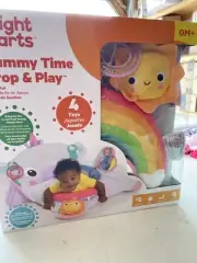 Bright Starts Tummy Time Prop & Play Activity Mat NEW Rainbow Unicorn