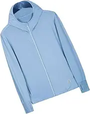 [Outanaya] Long Sleeve Sun Protection Clothing Sun-Proof Clothing Mens Summer Jacket Sports Coats for Men Sport Jackets for Men Jackets Zip Hoodies for Women% Polyester Fiber Blue