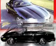 Johnny Lightning 00 2000 Jaguar Convertible Modern Muscle Collectible Car Black