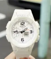 Casio Baby-G BGA-230-7B2 Analog Digital Ladies Beige Resin Strap Alarm Watch