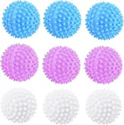 luckaide Dryer Balls, Pack of 9 Dryer Balls for Tumble Dryers, Washing Ball for Washing Machine, Dryer Ball, Reusable Dryer Ball, Dryer Balls, Tumble Dryer Ball for Home Clothing Cleaning