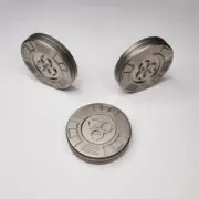 Stainless Steel Fidget Toys Haptic Fidget PaPa Coins Clicker Stress Relief Toys