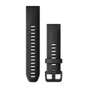 QuickFit 20mm Black Silicone - Garmin (010-12867-00)