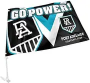 Adelaide Port Power AFL CAR Flag Includes Pole