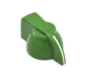 (6) True Green Chicken Head Guitar/Amplifier Knobs 1/4" Solid Shaft P-K300GRN