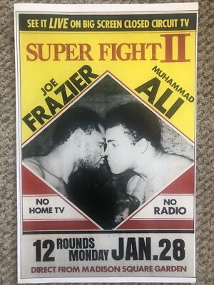 Muhammad Ali Joe Frazier Boxing Madison Square Garden Poster 11 x 17 (28&30)