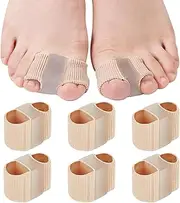 6 Pack Bunion Corrector for Women,Toe Separators for Women,Bunion Corrector Relief for Men,Hammer Big Toe Straightener for Overlapping Toe Breathable,Toe Hallux Valgus Separator with 2 Loops