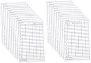 INOOMP 20Pcs Durable Golf Scorecards Coated Paper Score Recording Tools for Outdoor Sports Convenient Score Tracking for Golf Enthusiasts for Games