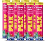 [PLIX] THE PLANT FIX Glutathione Skin Glow 120 Effervescent Tablets 500mg for Clear and Youthful Skin | Vitamin E Reduces Pigmentation Fades Dark Spots Hydrates Skin | Pack of 8 Strawberry Flavour