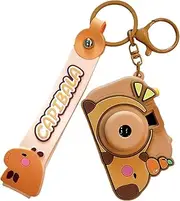 [Generic] Capybara Camera, Key Ring Toy Projector, Silicone Key Ring Pendant Bag Pendant With Capybara Shaped Unique Color Matching For Boys Girls