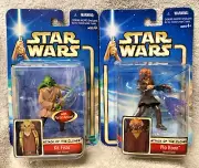 PLO KOON & KIT FISTO jedi aotc 2002 attack of the clones Star Wars figure NEW
