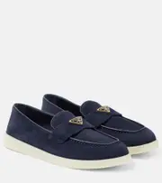 [Prada] Prada Saint Tropez suede loafers AU 9 blue