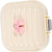MOLUCKFU Compartment Pill Box Multi-grid Medicine Case Convenient Medicine Accessory Small Storage Holder Storage Case Medicine Container Medicine Storage Compartments Case Portable Storage