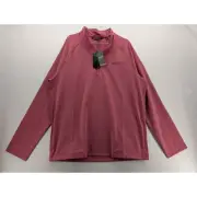 NWT Travis Mathew Air Tram Quarter Zip Top w/Pinehurst in Rose Wine size XL