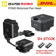 ZEAPON PD-E1 PS-E1 PONS Motorized Pan Head Tilt Head for Camera DSLR 2*Battery