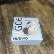 NUBWO G06 Dual Wireless Gaming Headset with Microphone for PS5, PS4, PC (Orange)