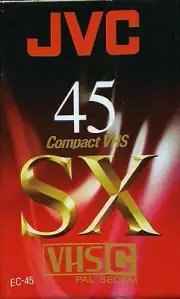 JVC EC45 SX 45 Minute Camcorder Cassette Tape VHS-C Format NEW factory sealed