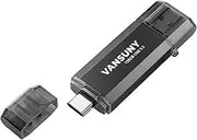 Vansuny 128GB Type C Flash Drive Upgraded 450MB/s USB 3.2 High Speed Flash Drive 2 in 1 OTG USB A + Type C Dual Thumb Drive with Keychain for Android