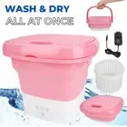 Portable Washing Machine Mini Washer Foldable Washer Ultra Compact Turbo Small