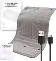 Hand Warmers Rechargeable,Portable Hands Warmer Pouch USB Heated Hand Warmers fo