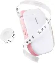 CLABEL Label Maker 520B Bluetooth Label Maker Machine with Tape Mini (PINK)