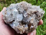 RARE,CLEAR, SHARP FLUORITE CRYSTALS,SATIN LUSTER,CLARA MINE,GERMANY