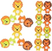 TEHAUX 24Pcs Multi-Function Mini Erasers Delicate Animal Erasers for Boys and Girls Pencil Erasers 3D Shapes for School Party