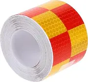 TIDTALEO Black Reflective Tape Self Adhesive High Visibility Stickers for Car Truck Trailer