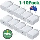 1-10X 20W USB Type C Wall Charger Power Adapter PD Fast Block Charging Brick Lot