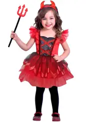 Little Devil Girls Toddler Halloween Costume