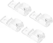IMIKEYA 4 Sets Reliable Plastic Blind Cord Clips for Easy Installation Stylish Curtain Hook Retainers Window Blind Rope Cleats Effortless Setup and Drapery