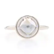 NEW Authentic Pandora Poetic Droplet Ring Sterling Silver 190982CZ 54 7 Retired