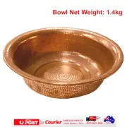 Copper Footbath Foot Spa Hand Hammered Copper Bowl Pedicure Foot Soaker 1.4KG