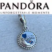 Pandora Authentic California State Map Exclusive Dangle Charm