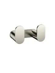 Meir Curvaé Double Robe Hook Brushed Nickel MRRH-2D00N-PVDBN
