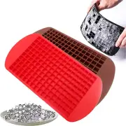 GHAZAWET 2PCS Silicone Mini Ice Cube Trays 160 Crushed Ice Cube Molds Easy Re...