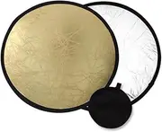 2 in 1 Lighting Reflectors Portable Collapsible Disc Light Diffuser Photography Reflector Fill Light Board for Studio