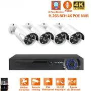 SecurityCamera System Kit Audio Record Face Detection Camera Outdoor Waterproof