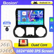 For Jeep Wrangler 3 JK 2011-17 Android 14 Car Play Car Stereo GPS Navi Head Unit