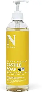Dr. Natural Castile Liquid Soap - Multi-Use Body Wash, Shampoo and Face Wash - Body Soap for Skin, Hair, Pets and Home - Unscented Baby - 473 ml