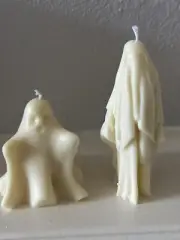 Halloween Faceless Man and Ghost Candles,Beeswax/Soy wax, New